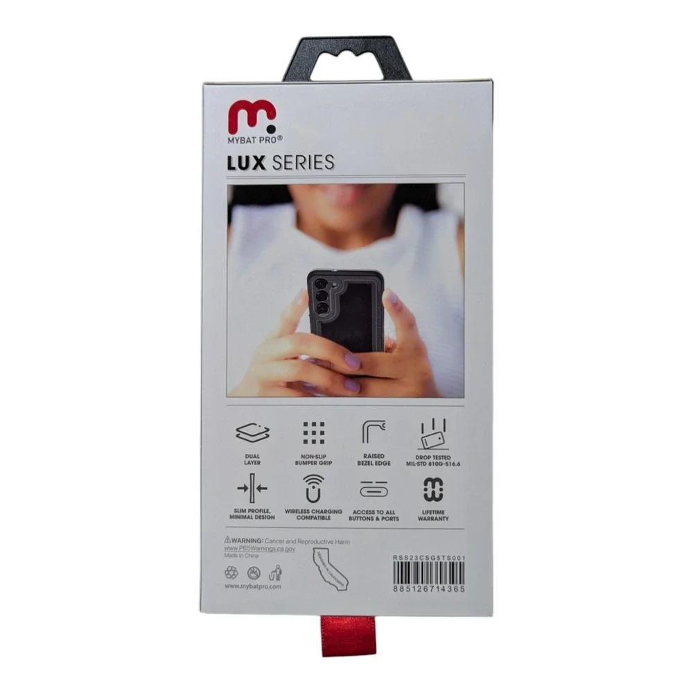 Q5.‎ Mybat Pro Lux Series Case For Samsung Galaxy S23 - Clear
